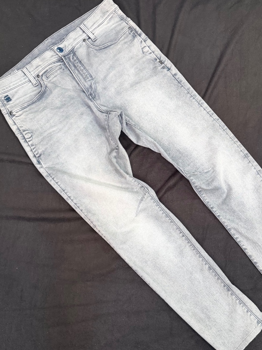 G-Star D-Staq 3D Slim Jeans in a faded blue color size 34x30.